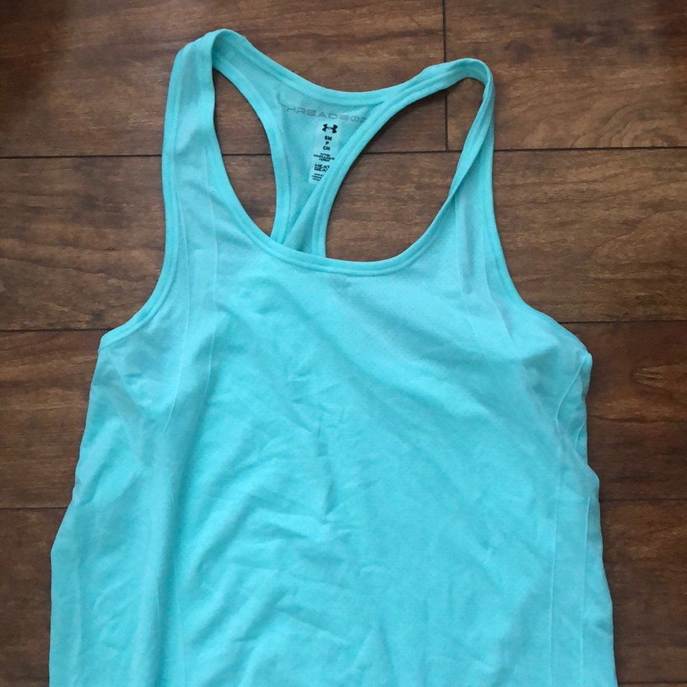 Under armor teal tank top
